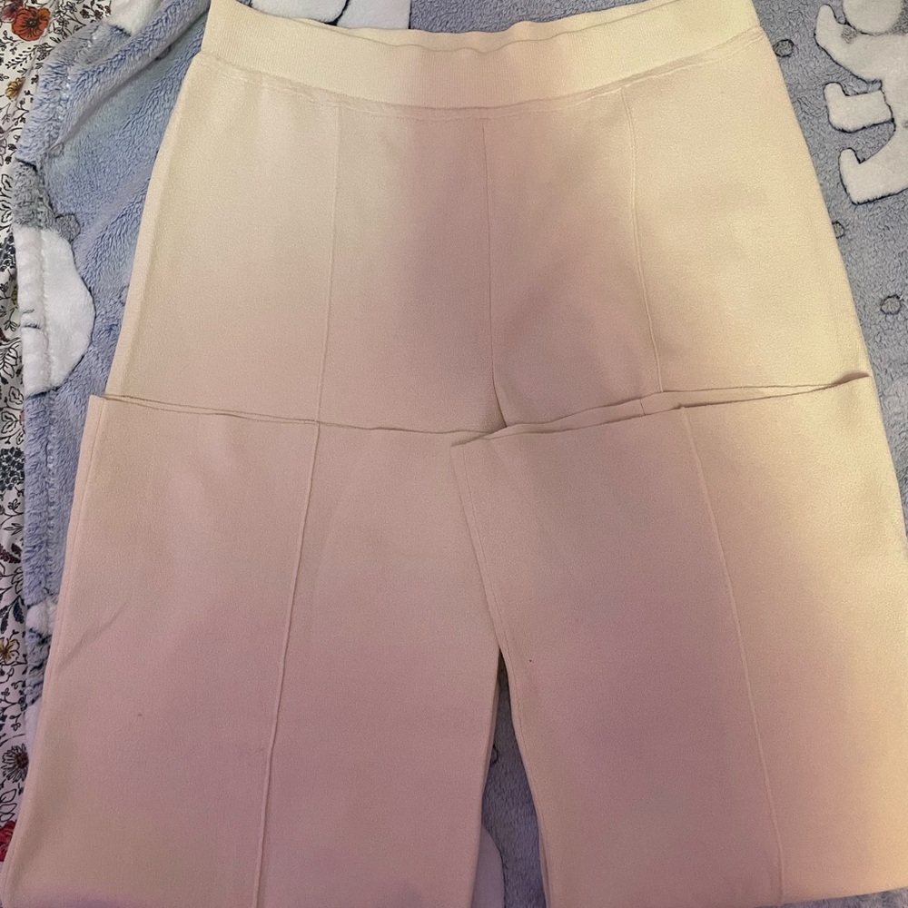The Row cream soft pants!